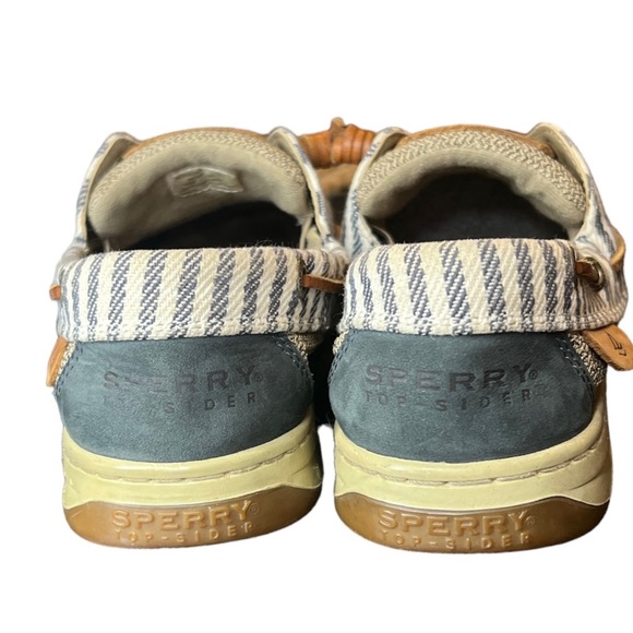 Sperry Top Sider Navy Brown Striped Size 8 Women’s - Picture 10 of 11